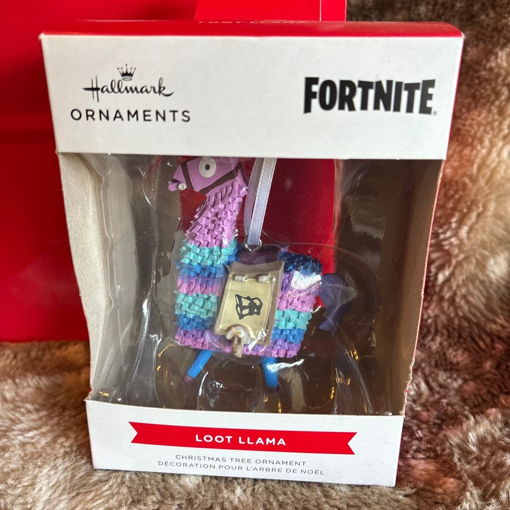 Hallmark Fortnite Loot Llama Ornament Supply Piñata 2023 Christmas Gift Gamer